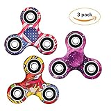 3 Pack EDC Fidget Spinner, Hand Tri-Spinner Fidget Stress Relief Toys for Adults and Kids, All-in-one Design High Speed Ceramic Bearing 2-3 Min Spins,Relieves your ADD ADHD Autism Anxiety and Boredom