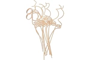 Ciieeo 12pcs Large Rattan Shape Reed Diffuser Sticks Flameless Aroma Diffuser Accessories for Home Air