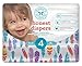Honest Baby Diapers, Painted Feathers, Size 4, 116 Count
