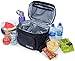 Insulated Lunch Bag for Men | Adult Lunch Box | Lunch Boxes for Men | Cooler Bags | Lunchbox by Everyday Supply Co | Non-Toxic Stain Resistant Nylon | 10 x 7.5 x 9 Inches Black
