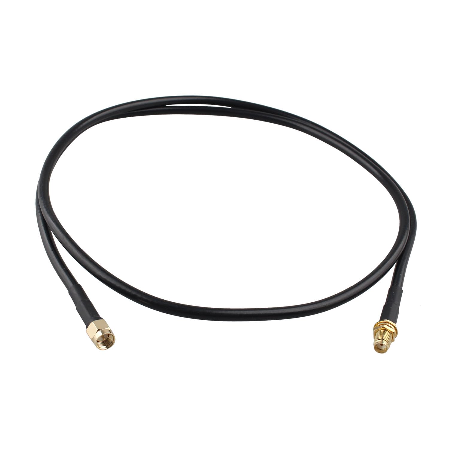 Futheda SMA Male to Female Antenna Extension Relocation Cable RG58 Coaxial Jumper Cable 1m/3 feet Compatible with Ham Radio Kenwood BaoFeng Wouxun Icom Yaesu Vertex Standard Horizon Marine VHF Radio