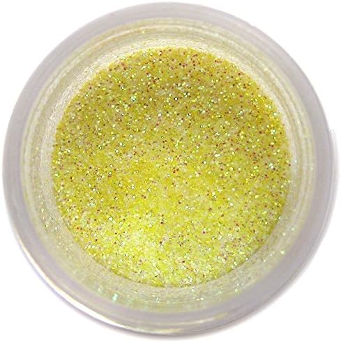 Baby Yellow Craft Glitter Dust | Shiny Yellow Glitter | Decoration Dust for Cake Accessories, DIY Crafting | Glitter Dust for Decoration | Brillantina | Sunflower Sugar Art
