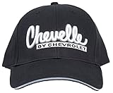 A&E Designs Chevy Hat Chevelle by Chevrolet Embroidered Logo Adjustable Cap, Black