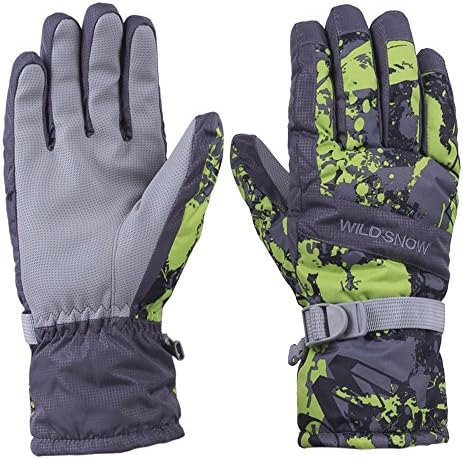 WILDSNOW Winter Fashion Outdoor Waterproof Antiskid Warm Ski Gloves,Snowboard Cycling Climbing Hiking Golves for Men and Women