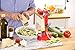 Dash DAP001RD Rapid Electric Potato Peeler Tool + Fruit Skinner with BPA Free Plastic, Auto Shut Off Function, 2 Replacement Blades, Paring Utensil & Recipe Book - Red