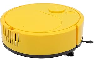 Smart Sweeping Robot, Yellow Mini Automatic Avoidance Usb Charging Robot Vacuum Cleaner For Wooden Flooring Carpet And Pet Ha