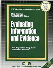 Evaluating Information And Evidence Conclusions General