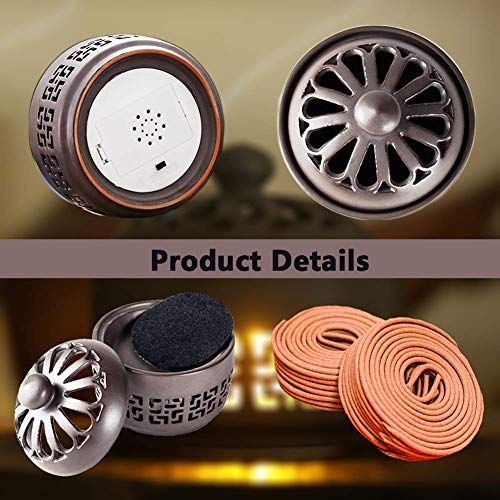XinXu Incense Burner, Coil Incense Holder Ceramic Censer Incense Burner Holder for Home Decoration Tea Ceremony - Thumbnail 2