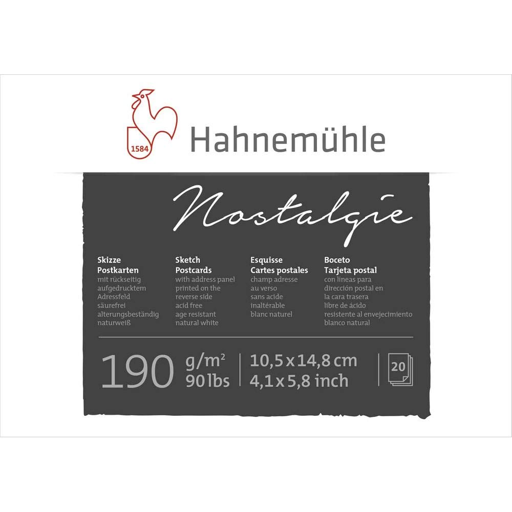 Hahnemühle Sketch Postcards 190 g/m², DIN A6, 20 Sheets