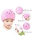 Shintop Dry Hair Cap - Fiber Soft Coral Fleece Hair Dry Hat Absorbent Hair Wrap Cap for Kids (Pink)