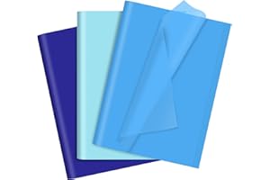 Sadaunbe 60 Sheets Mixed Blue Tissue Paper for Packaging Gift Bags Decoration, Wrapping Tissue Paper Bulk for DIY Art Crafts Birthday Wedding Halloween, 14 X 20 Inch