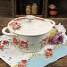 The Pioneer Woman Timeless Beauty Vintage Floral 3-Quart Enameled Cast Iron Casserole w/Lid