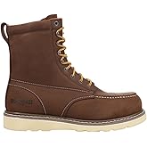 Iron Age Mens Reinforcer 8 Inch Electrical Steel Toe Work Safety Shoes Casual - Brown