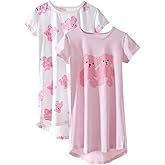 kiddook Girls' Cotton Dress, Soft Cartoon Comfortable Dresses, 3-12 Years
