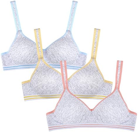 Emmarr Big Girls Slim Soft Cup Bras Hasp Teen Small Vest Design Wireless Bra
