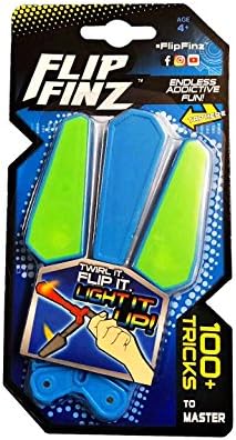 Show Lo Flip Finz Rotary Butterfly Knife Color Decompression toys Children's interactive toys(Blue)