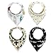 Baby Bandana Drool Bibs , Boys & Girls Unisex 4 Pack Baby Bibs By Ailegou