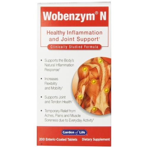 Garden of Life Wobenzym N, 200 Tablets image