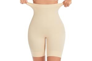 OXYSAIKO Tummy Control Shapewear Shorts for Women High Waisted Body Shaper Seamless Underwear Slip Shorts Under Dress