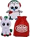 Ty Beanie Boos Candy Cane (Unicorn) & Nester (Owl) Holiday Set Bundle with Bonus Matty's Toy Stop Storage Bag - 2 Pack