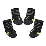 Petacc Dog Shoes Water Resistant Dog Boots Anti-Slip Snow Boots Warm Paw Protector for Medium to Large Dogs Labrador Husky Shoes 4 Pcs (4(2.5
