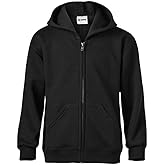 Soffe boys Classic Midweight Fleece Zip Hoodie Sweatshirt