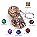 VNFLY Nidavellir Infinity Gauntlet Keychain Avengers Thanos Glove Keychain Key Ring (Red Copper)