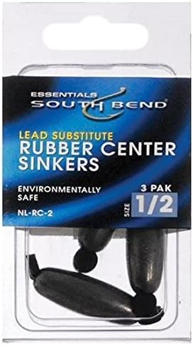 South Bend Nonlead Sinker Rubber Core .5 Ounce - Environmentally Safe