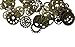 Aoyoho 100 Gram Assorted Antiqued Bronze Metal Skeleton Steampunk Gears Charms Pendant Clock Watch Wheel Gear for Crafting Jewelry Making Accessory (Bronze)