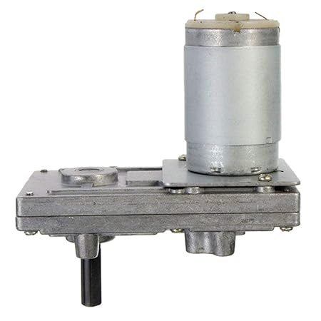Homyl DC 12V-24V Hochdrehmoment Getriebemotor Gleichstrommotor Geschwindigkeitsreduzierung Elektromotor 10/20/40/80 U/min