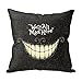 Onker Funny We Are All Mad Here Personalized 18x18 Inch Square Cotton Blend Linen Throw Pillow Case Decor Cushion Covers Beige