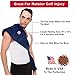 SunnyBay Microwave Heating Pad, Microwavable Moist Hot or Cool Bean Bag Wrap for Neck, Shoulder, Knee, or Back Pain with Fastening Straps, 2.8 Lbs, 10x19, Made in USA, Cotton