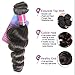 XS Hair Brazilian Hair Bundles Loose Wave Hair 3 Bundles Virgin Human Hair Loose Hair Weave Grade 8A (14 16 18, Natural Color)