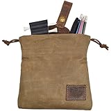 Hide &amp; Drink Waxed Canvas Golf Valuables Field/Travel/Tech/Board Game Dice Pouch Handmade Fatigue
