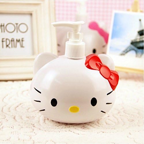 Lovetosell123 Hello Kitty 1Piece 250ML Cartoon Portable Travel Cosmetic Bottle Points Bottling For Women Shower Gel Shampoo Storage Box