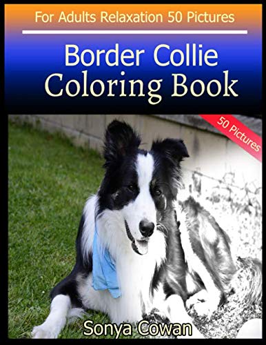 Amazon Com Border Collie Coloring Book For Adults Relaxation 50 Pictures Border Collie Sketch Coloring Book Creativity And Mindfulness 9798649525220 Cowan Sonya Books