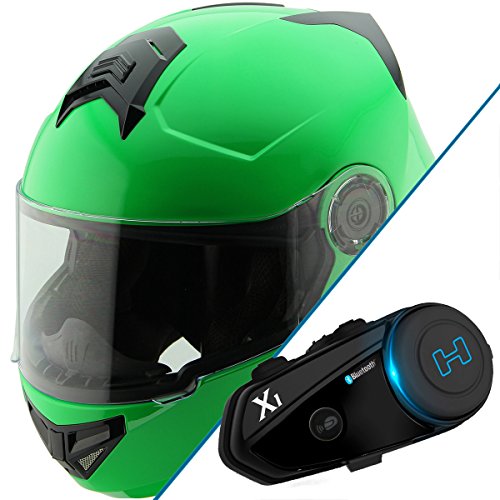 Hawk H-70 Solid Neon Green Modular Motorcycle Helmet Honduras Ubuy