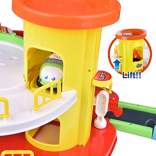 image for FunLittleToy Toy Garage Playset 27.2'' x 13.4'', Race Track Set for To
