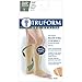 Truform Short Length Surgical Stockings, 18 mmHg Compression for Men and Women, Knee High Length, Open Toe, Beige, Medium