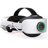 BUSQUEDA Elite Strap with Battery for Oculus Quest 2, 8000mAh Extend 7hrs Playtime,Fast Charging VR Power,Counter Balance&Adj