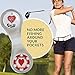 lifetoenjoy Golf Ball Marker Clip - with Two Golf Markers - Attach to Your Pocket Edge, Belt, Clothes - Strong, Easy to Use Magnetic Mechanism - Transparent Color to Match with Anything! Great Gift!