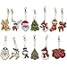13 Pcs Christmas DIY Keychains Diamond Painting Kits for Kids,Full Painting Round Drill Mosaic Making Decorative Kits DIY Paint with Diamonds Arts Crafts