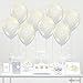 Andaz Press Printed Latex Balloon Party Kit with Gold Cards & Gifts Sign, Clear with Shiny Gold Stars, 8-Pk, Twinkle Twinkle Little Star Baby Shower Decorations