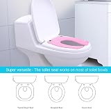 PandaEar Folding Travel Toilet Seat for Children Pink Non-Slip Pads view 3