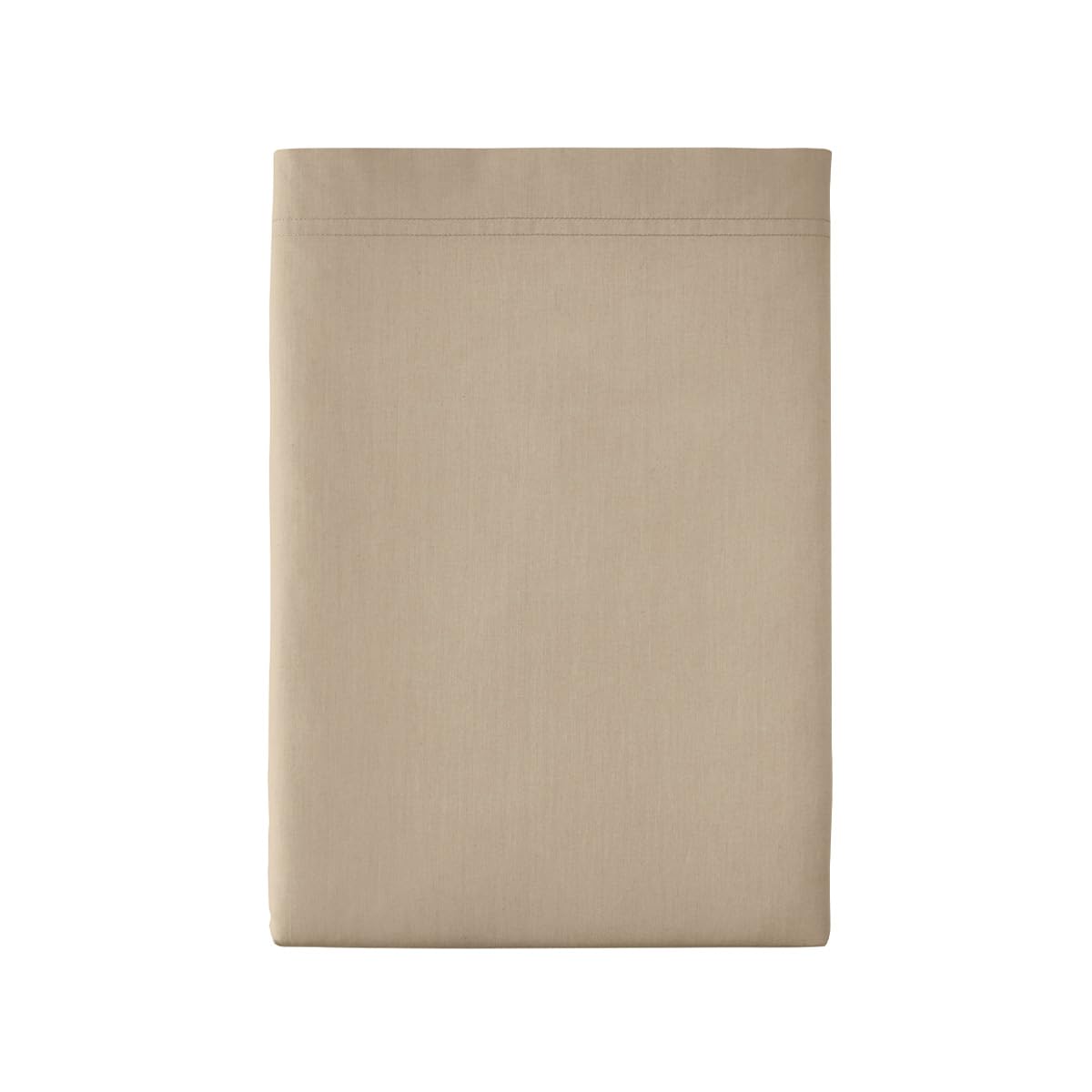 Essix Premium Cotton Percale Flat Sheet, Linen, 180 x 290 cm
