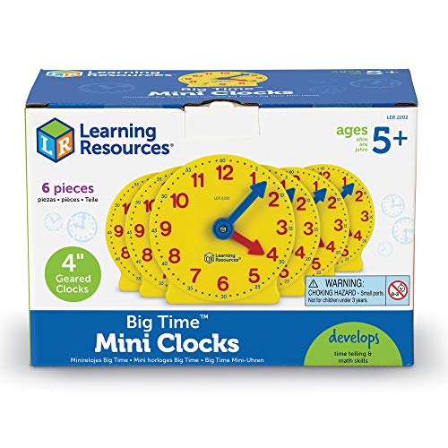1 Learning+Resources+Gear+Clock+Inch