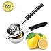 Vilapur Lemon Squeezer, Top Rate Premium Quality 304 Stainless Steel with Silicone Handles (black)
