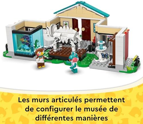 Animal Crossing Les Collections du Musée de Thibou - Jouet Interactif - Minifigurines de Thibou & Raina - Fossiles Dinosaures & Accessoires - Cadeau Fille, Garçon & Fans de Jeux Vidéo 7 ans 77056