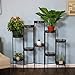 Sunnydaze Steel 10-Tier Indoor and Outdoor Folding Plant Stand – Tiered Metal Flower Pot Holder with Bronze Finish – Multi-Tiered Garden Planter Holder – 46 Inch Tall Plant Standthumb 2