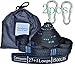 Cutequeen 2pcs 34 Loops 20Ft Long Hammock Tree Straps 3000+ LBS Versatile Heavy Duty & 100% No Stretch Suspension System Kit for Camping Hammock Includes Carry Bag (Pack of 2) (27+1)